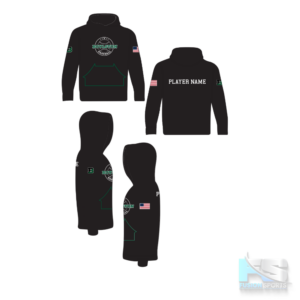 Baseball Long Sleeve Hooded Sweatshirt