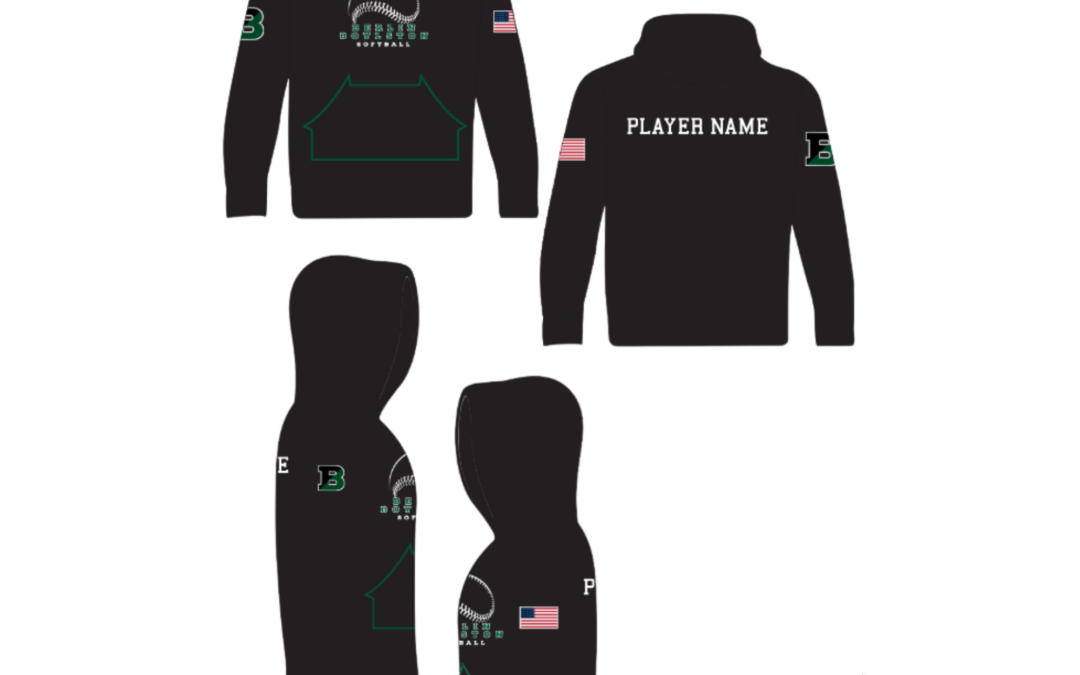 Softball Long Sleeve Hooded Sweatshirt