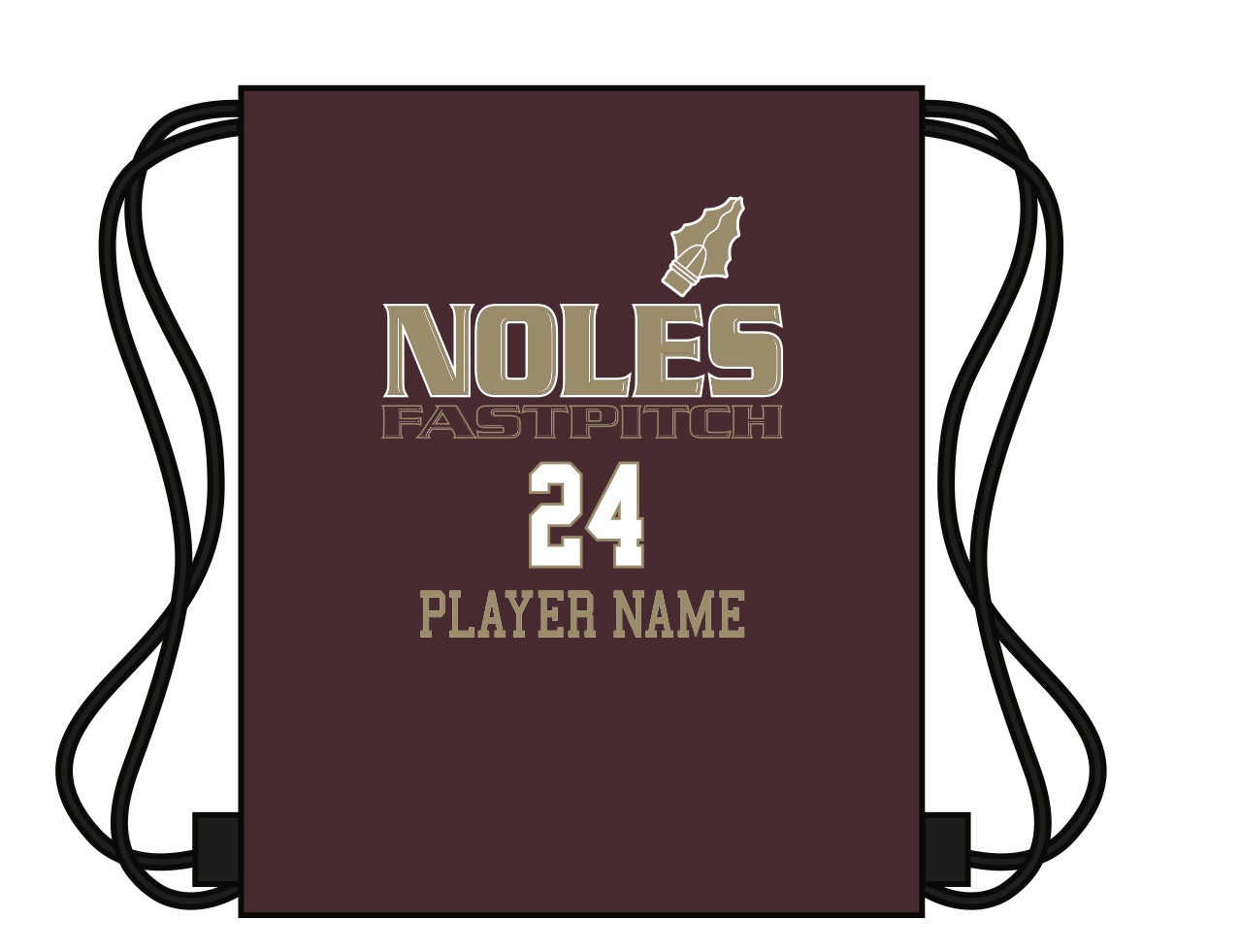 Baseball Custom Cinch Bag