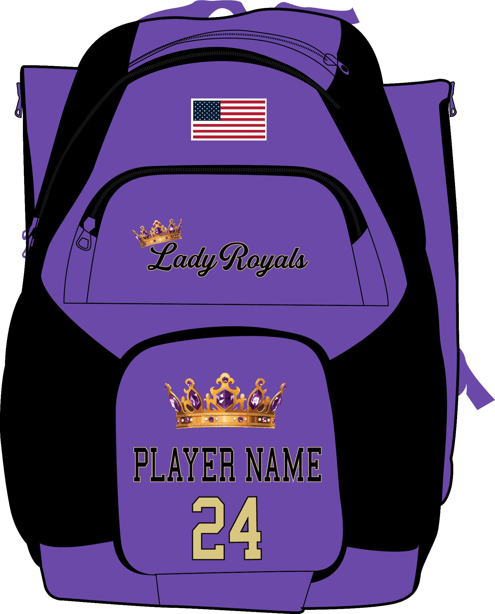 Lady Royals Custom Bat Bag